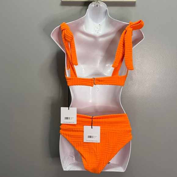 NWT Beach Riot Blood Orange Terry Bikini - Blair Top & Highway Bottom Sz M - Picture 5 of 6